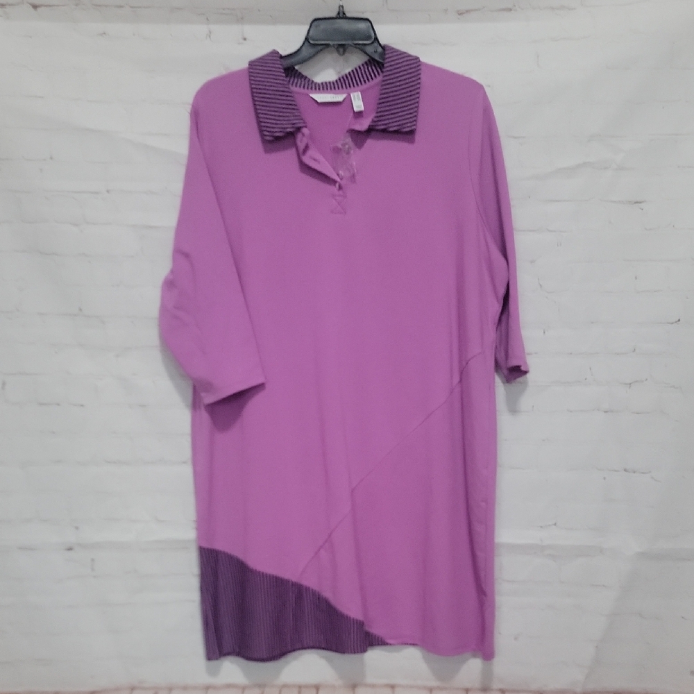 Purple Collared Women's Dress